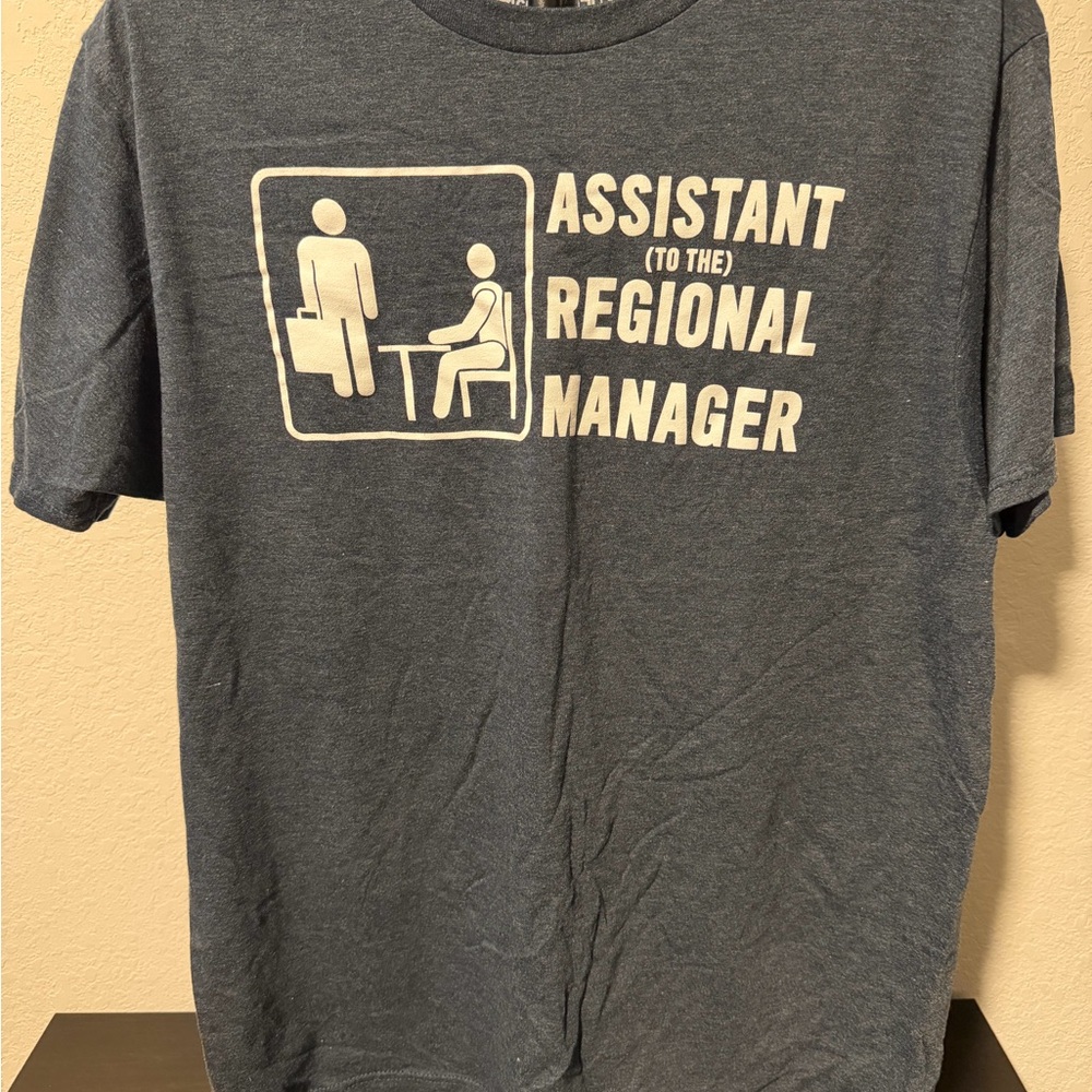 The Office Assistant (To The) Regional Manager Ripple Junction Gray Graphic Tee